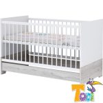 Todi Bee 70x140 átalakítható babaágy szett - 3 fiókos komód - toldalék