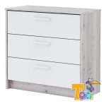 Todi Bee 70x140 átalakítható babaágy szett - 3 fiókos komód - toldalék