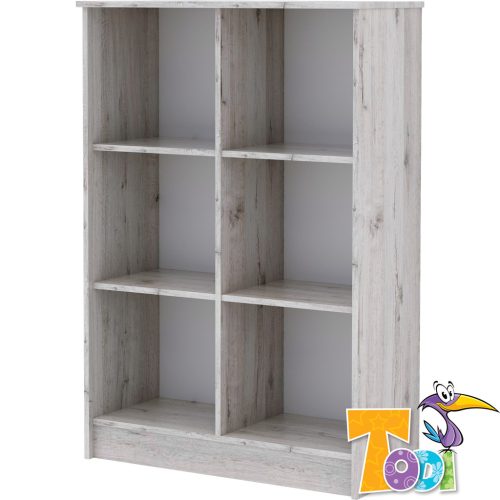 Todi Beenyitott polcos szekrény (140 cm magas)