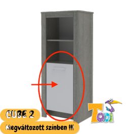   Todi Cube 2 – keskeny nyitott +1 ajtós szekrény (140 cm magas)