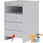 Todi White Bunny Magasító komód alá