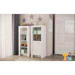 Todi White Bunny Keskeny nyitott polcos szekrény