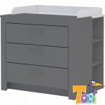 Todi White Bunny Pelenkázó toldalék 3 fiókos komódhoz