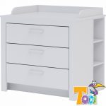 Todi White Bunny Nyitott polc pelenkázó toldalék alá