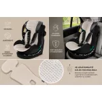 Zopa Breeze légáteresztő autósülés betét 1– Air Flow nyári ülésvédő,Foggy Gray