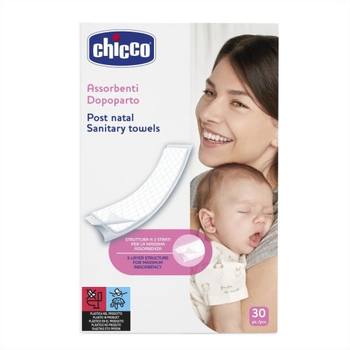 Chicco szülés utáni egészségügyi betét 3 rétegű 30db-os